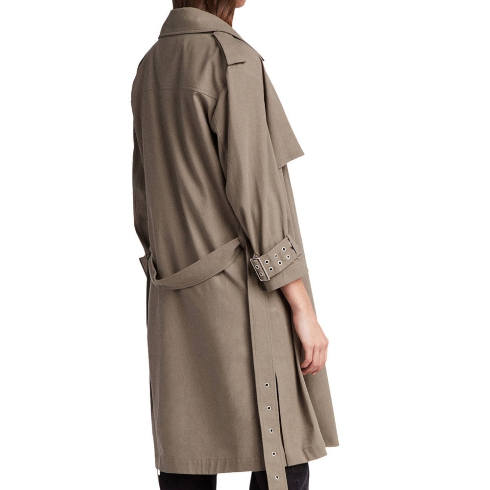 All Saints Kay Lightweight Mac Coat - Picture 2 of 5